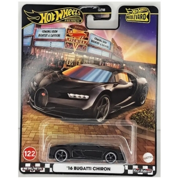 Hot Wheels 1:64 Boulevard  - Bugatti Chiron 2016 black